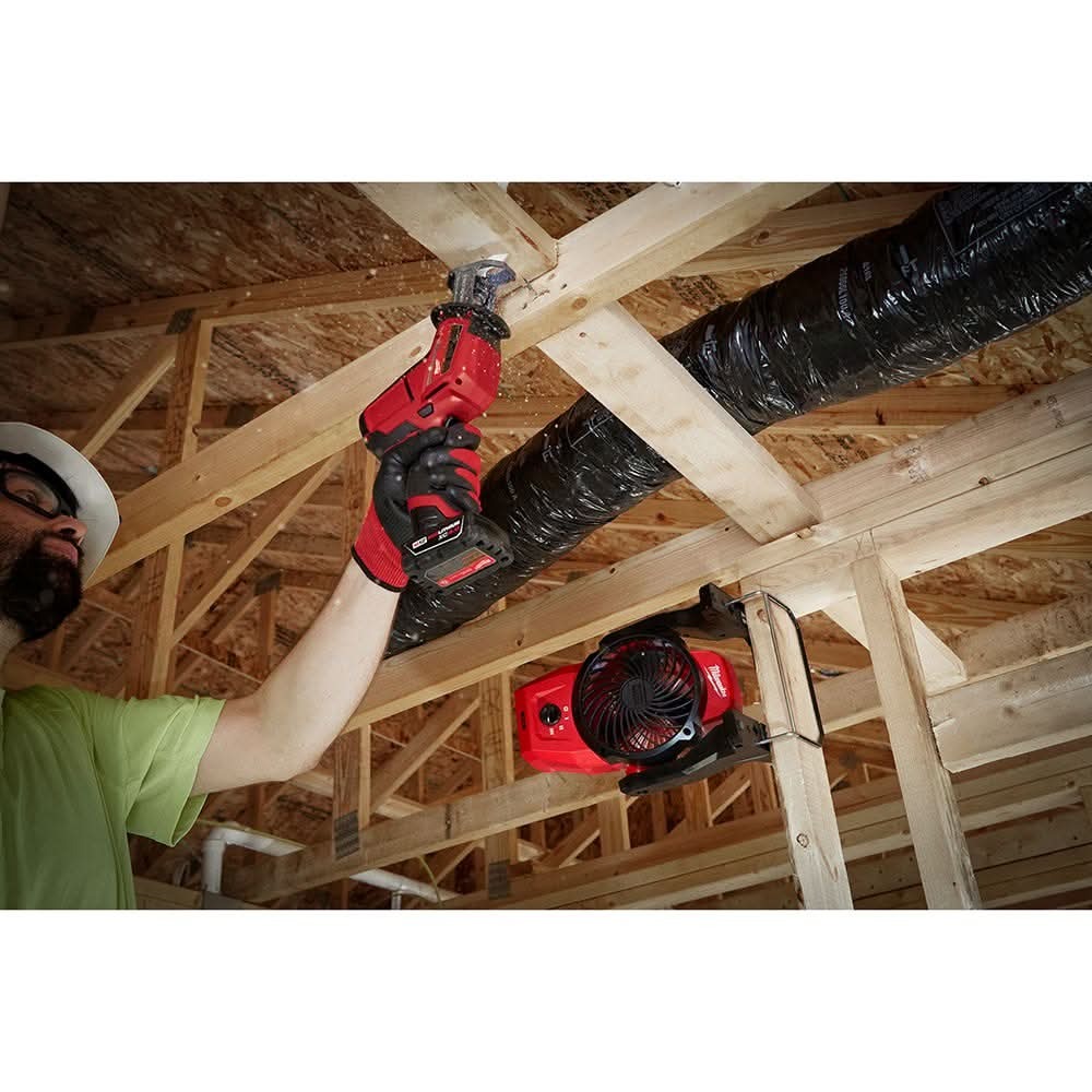 Milwaukee 0820-20 M12 Cordless 400-CFM Mounting Fan, Tool Only