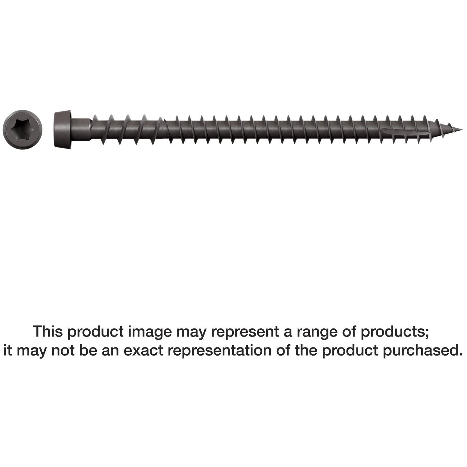 Simpson Strong-Tie DCU234SGR04 Deck-Drive DCU COMPOSITE Screw (Collated), #10 x 2-3/4-in. Quik Guard Gray 04, 1000-Pack
