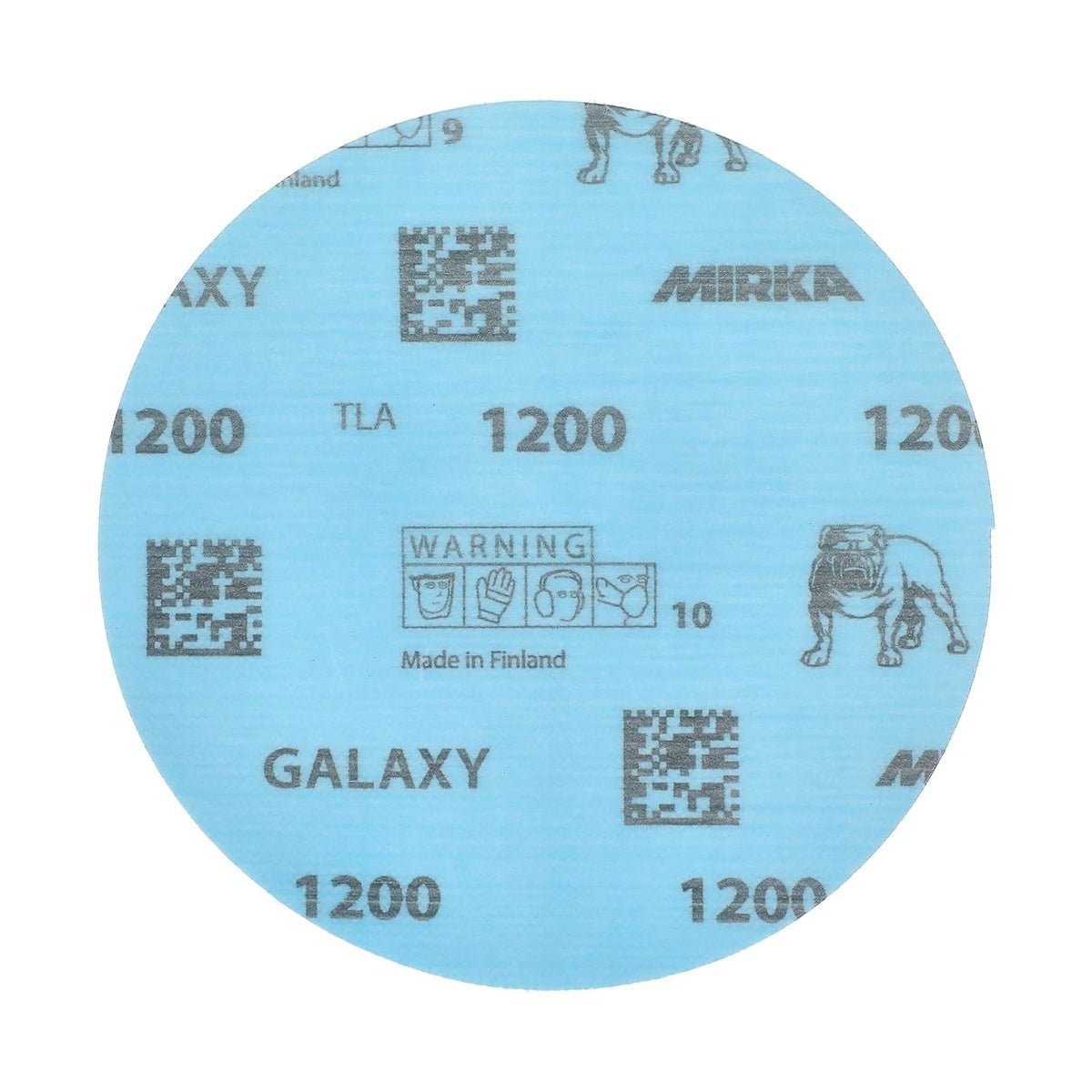 Mirka Galaxy 5-in. 1200 Grit Hook and Loop Sanding Discs, 50-Pack No-Hole Ceramic Abrasive (FY-612-1200)