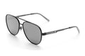 Heat Wave Incline SATIN Black Frame SILVER Lens Sunglasses