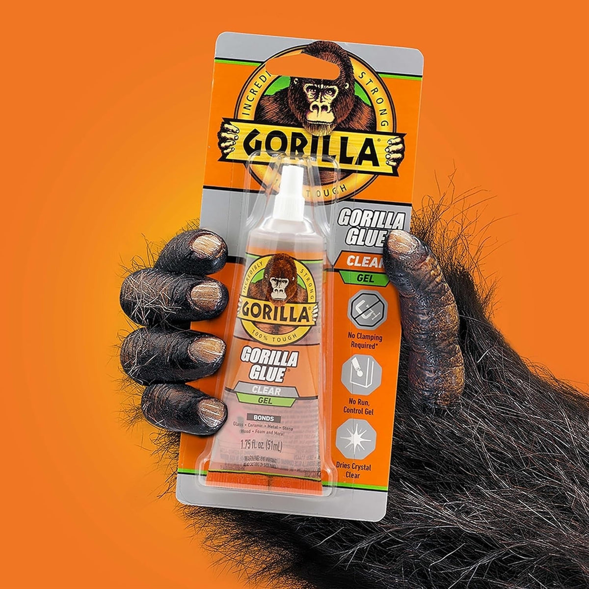 Gorilla Glue Clear Glue Gel, 1.75-oz. Tube (113455)