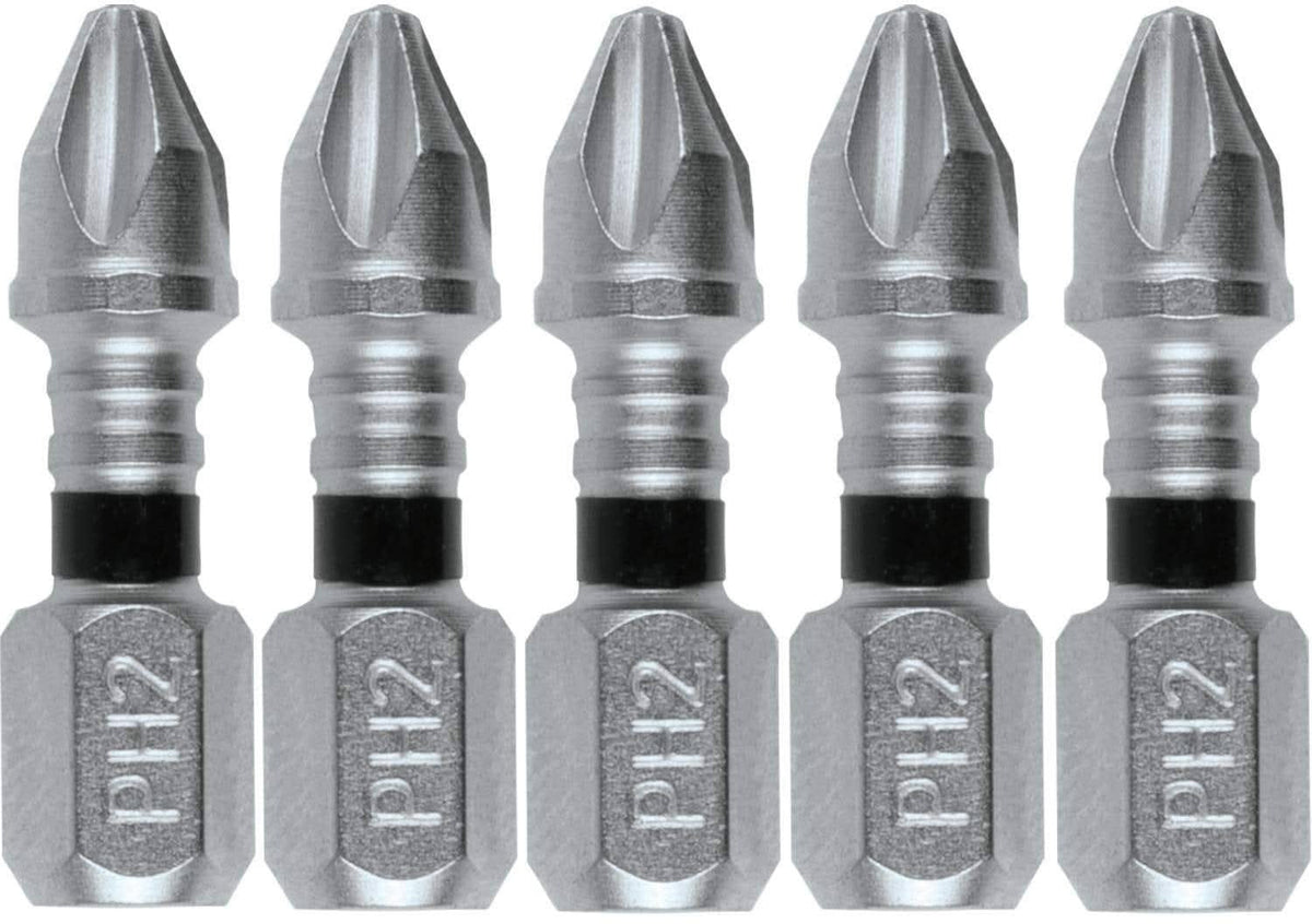 Makita E-00555 Impact XPS #2 Phillips 1" Insert Bit, 5/pk
