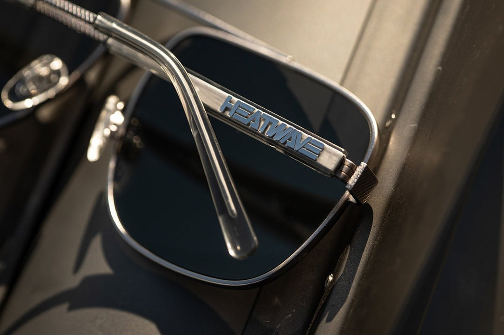 Heat Wave Nimitz SATIN Black Frame ULTRA BLACK Lens Sunglasses
