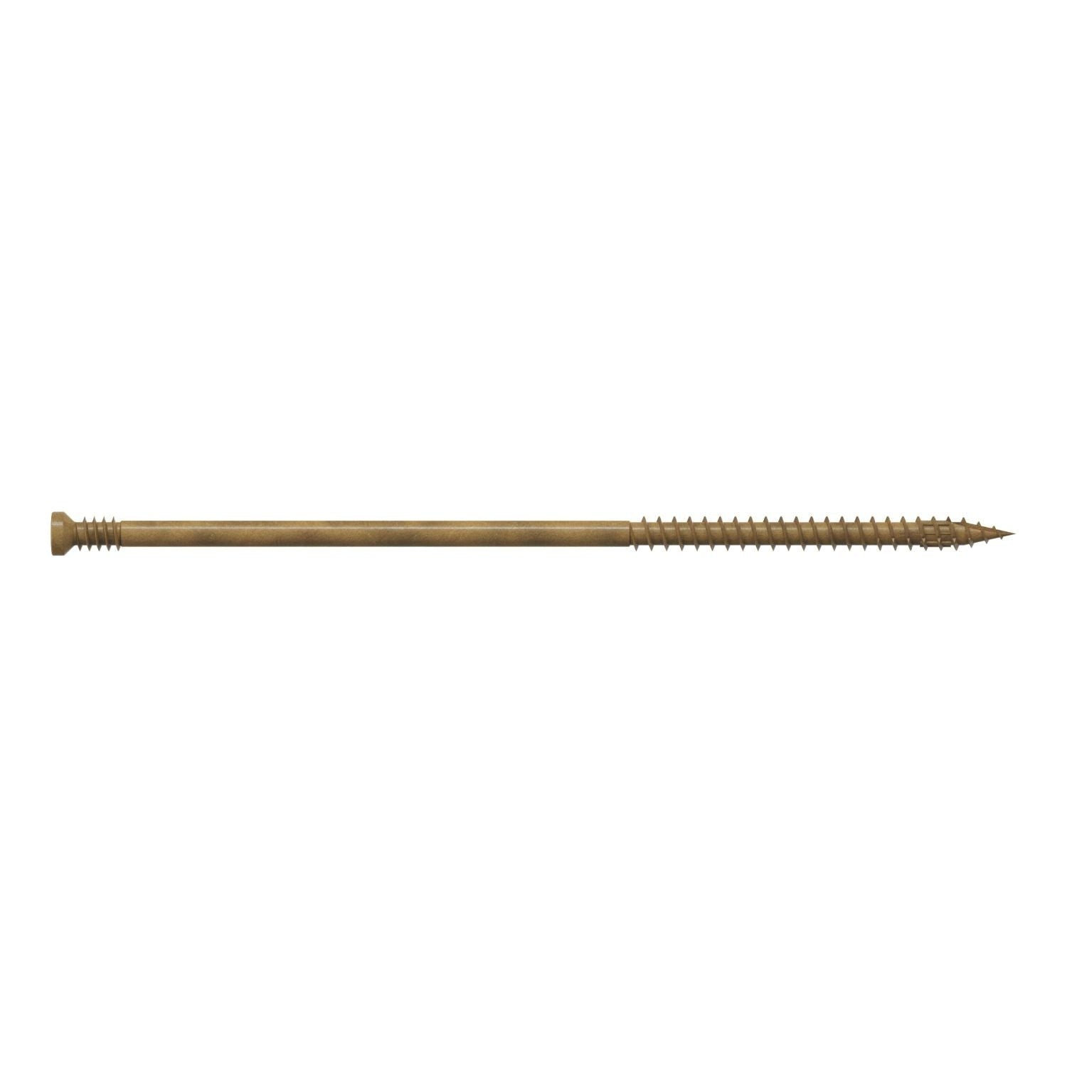 Simpson Strong-Tie FT09500R50 Finish Trim Screw, #9 x 5-in. T15, Trim-Head, Quik Guard, Tan, 50-Pack