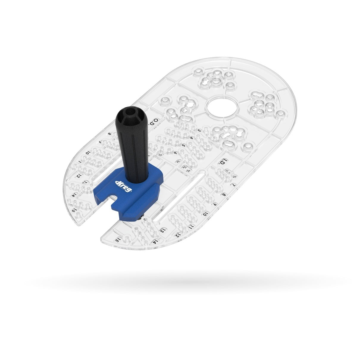 Kreg Tool Trim Router Base Plate with Handle for Circle Cutting, Fits Most Trim Routers (KRTBP100)