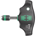 Wera 416 R T-Handle Bitholding Screwdriver Rapidaptor, 1/4-in.x45-mm.