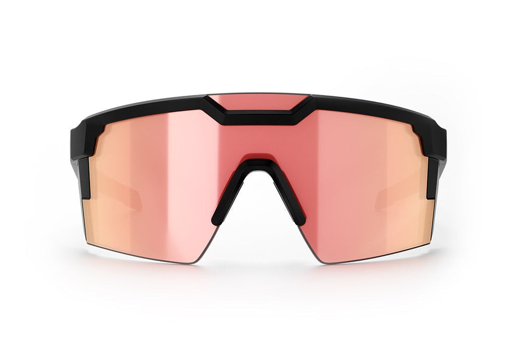 Heat Wave Future Tech Black Frame Rose Gold Z87+ Sunglasses