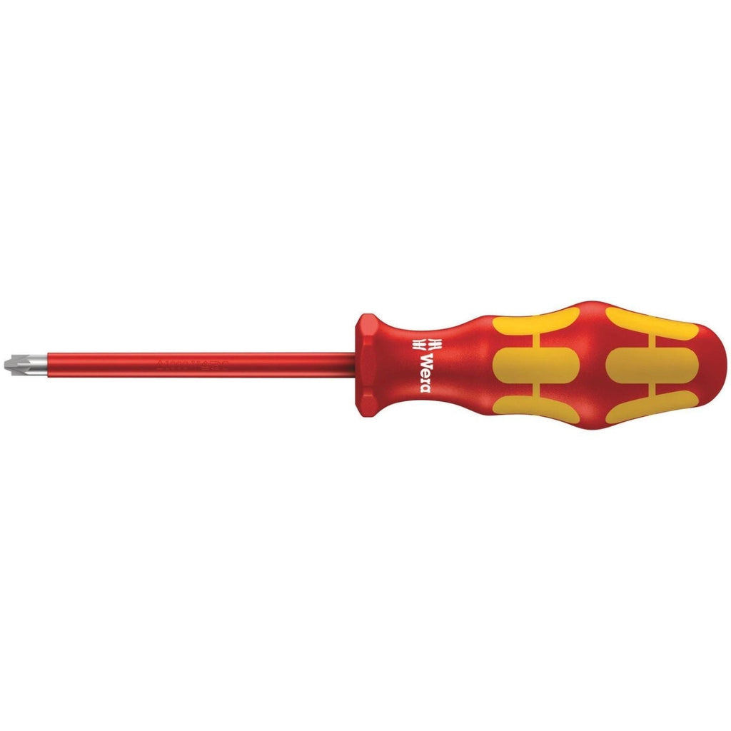 Wera 165 I Pz/S VDE Insulated Screwdriver For Plusminus Screws (Pozidriv/Slotted), # 1x80-mm.