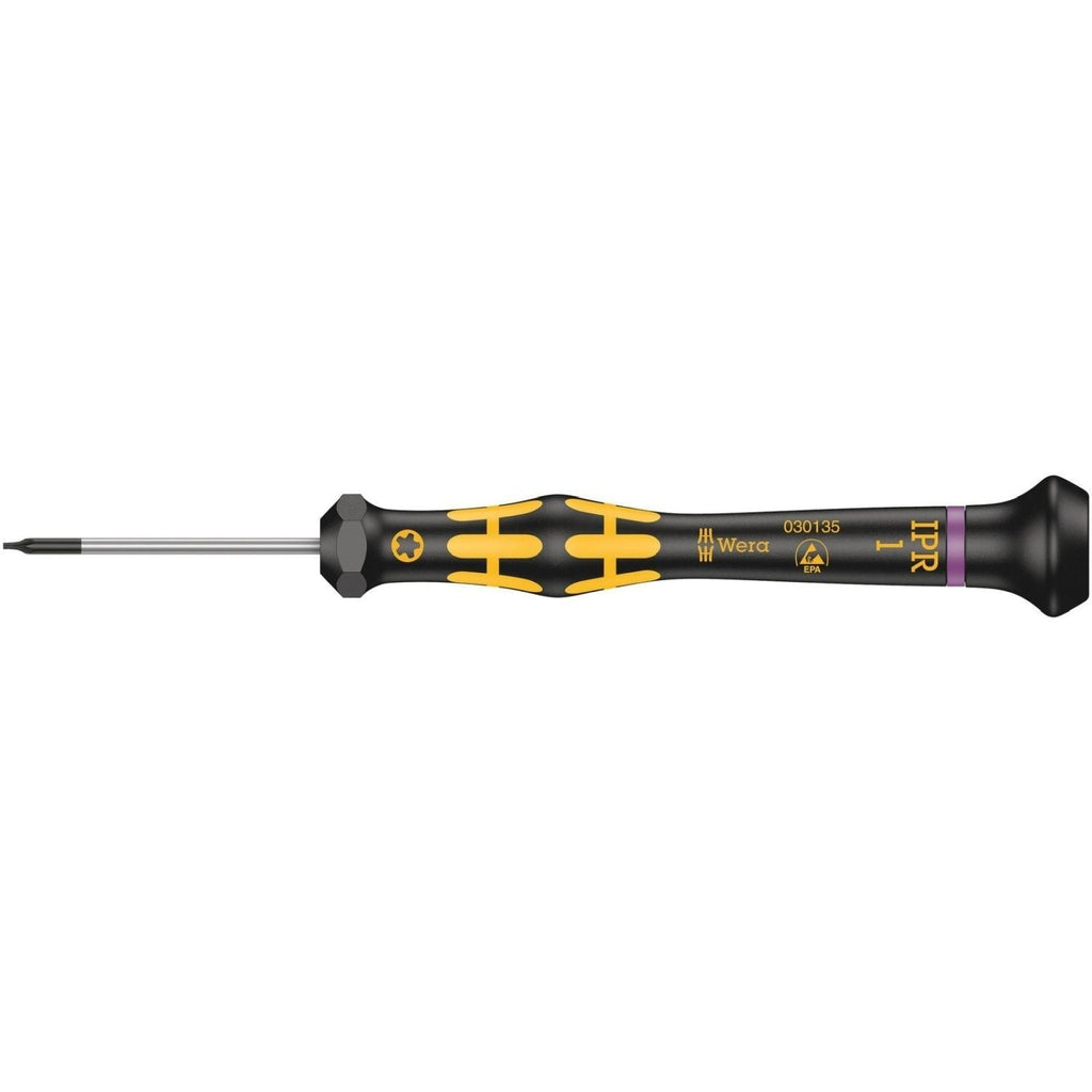 Wera 1567 Ipr Torx Plus Esd Kraftform Micro Screwdriver, 1 Iprx40-mm.