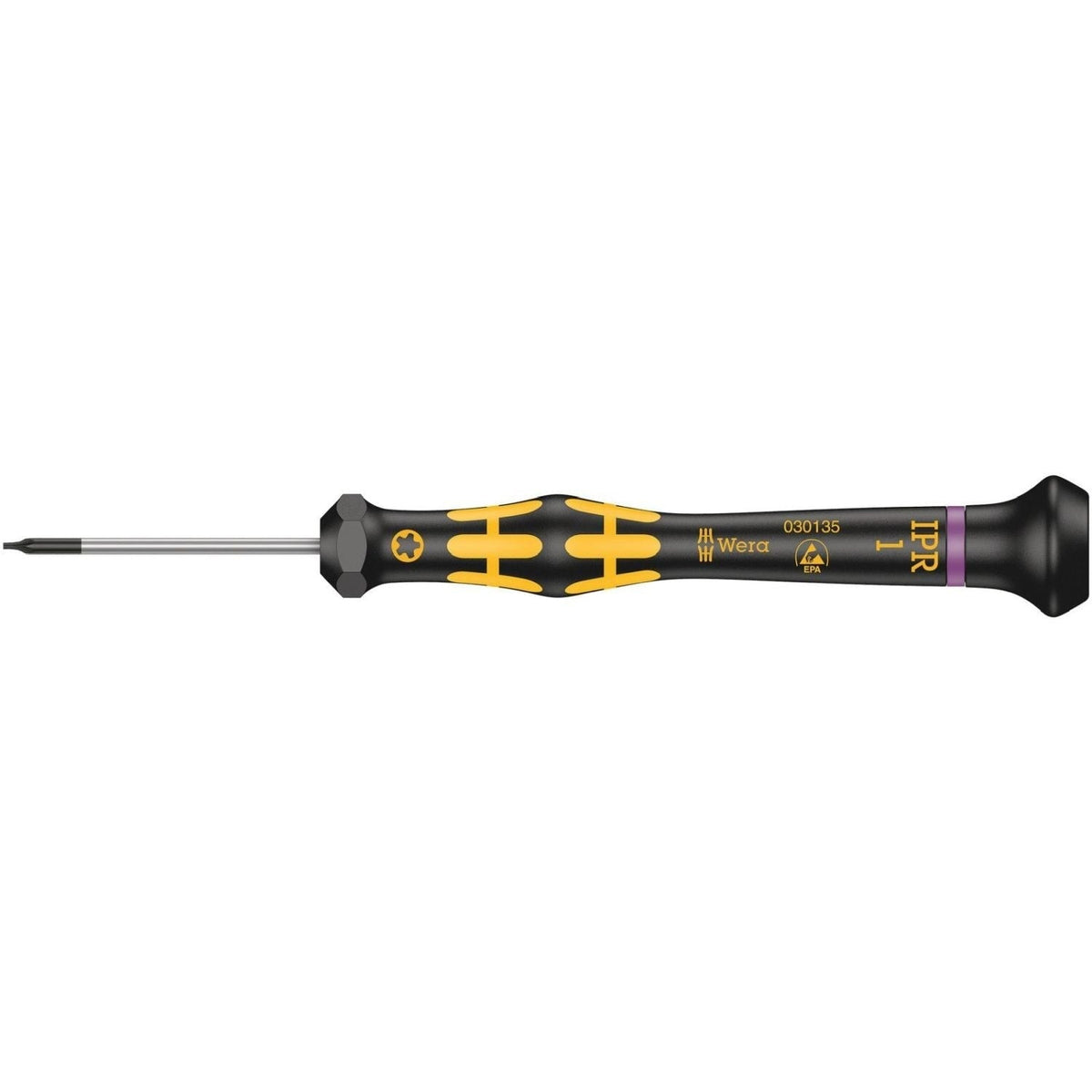 Wera 1567 Ipr Torx Plus Esd Kraftform Micro Screwdriver, 1 Iprx40-mm.