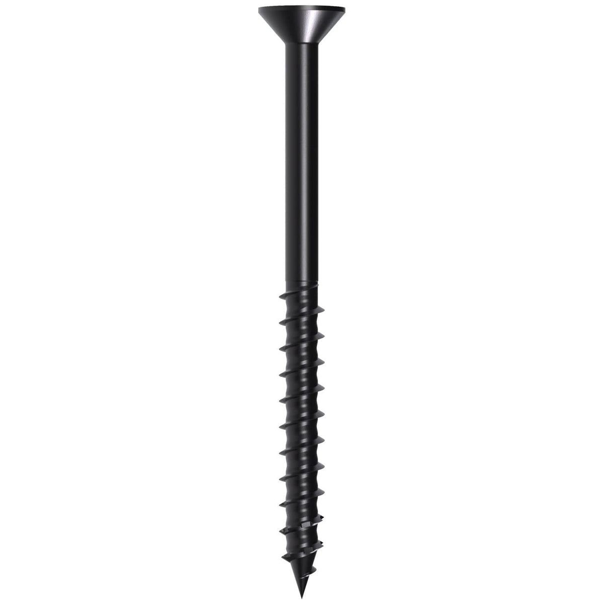 Simpson Strong-Tie TNTBL25314TF Titen Turbo, 1/4-in. x 3-1/4-in. 6-Lobe Flat-Head Concrete and Masonry Screw, Black, 100-Pack