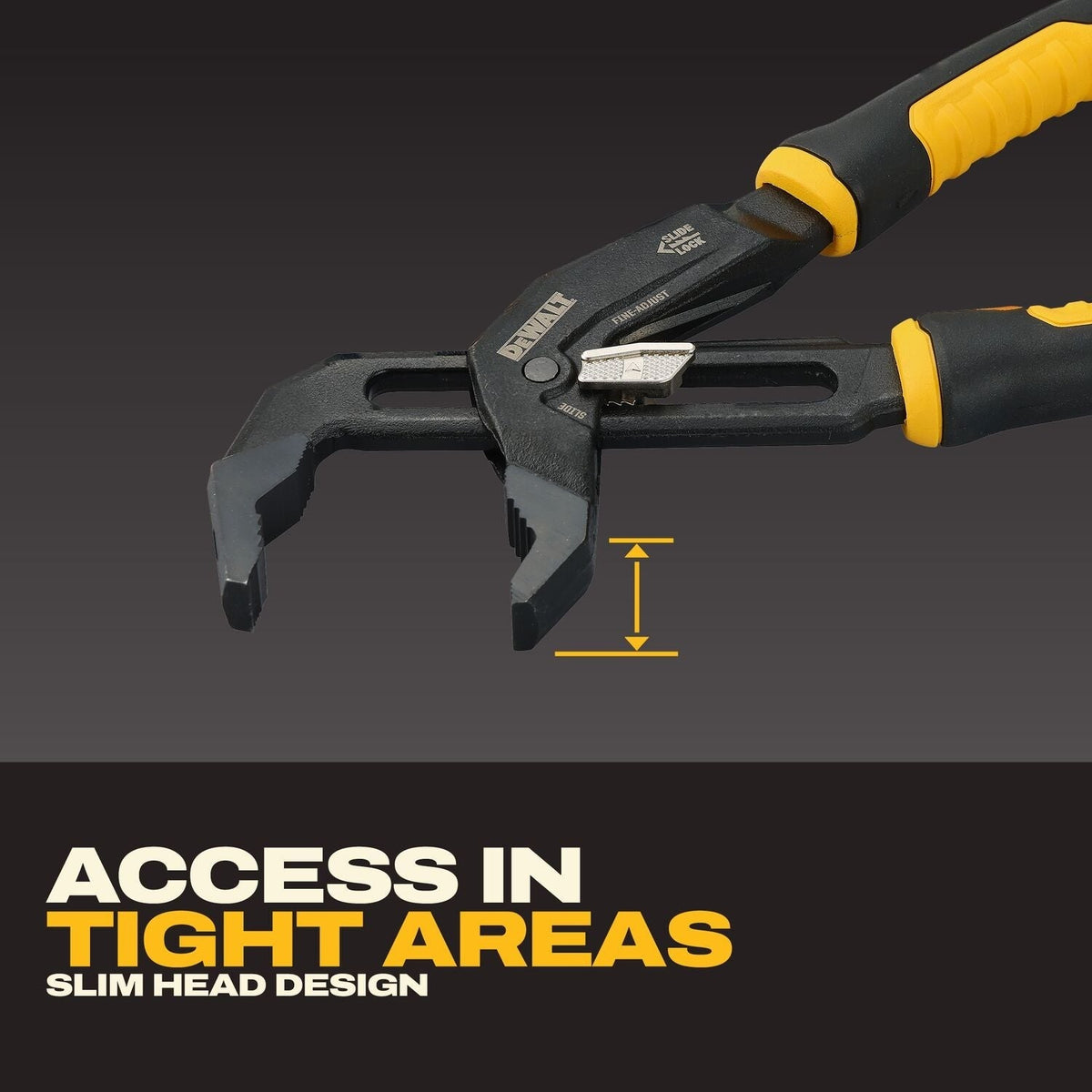 DeWALT DWHT82823 12-in. Slidelock V-Jaw Pliers