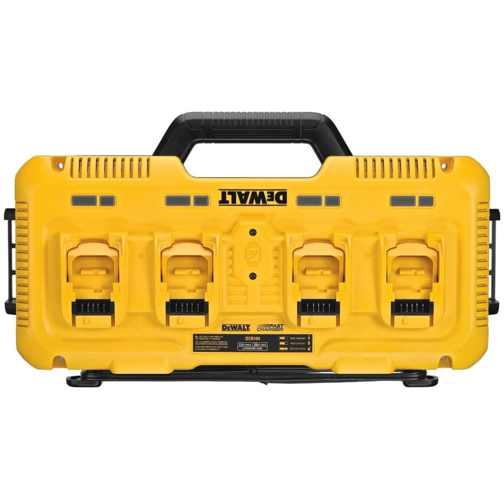DeWalt DCB104 Multiport Simultaneous Fast Charger + 20V MAX 5.0Ah Battery 2-Pk