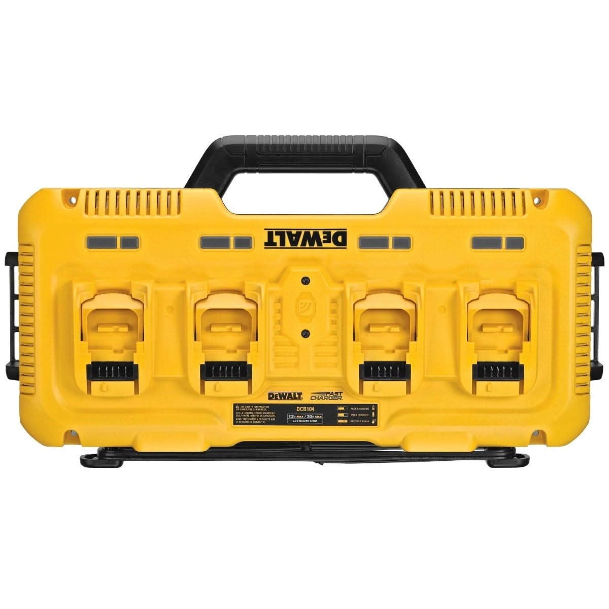 DeWalt DCB104 Multiport Simultaneous Fast Charger + 20V MAX 5.0Ah Battery 2-Pk