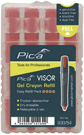 Pica 930/54 Orange Dry Erase Refill, 4-Pack