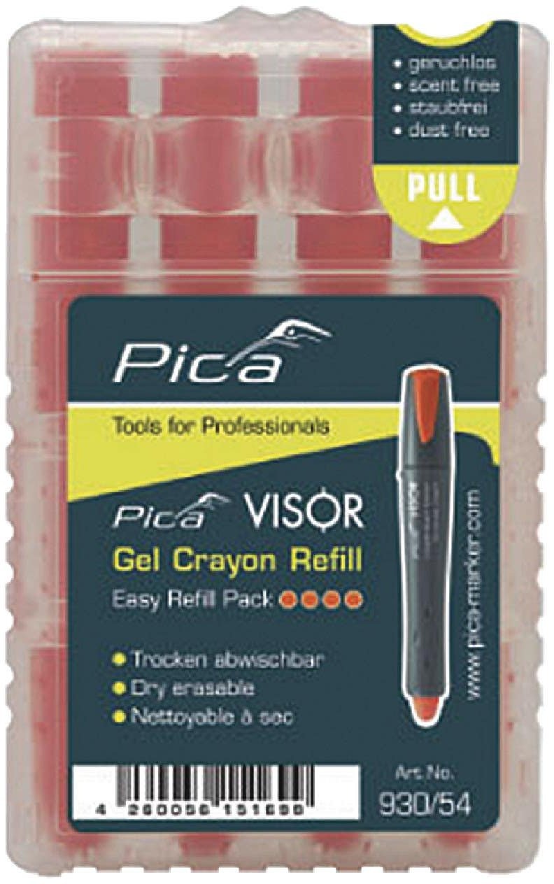 Pica 930/54 Orange Dry Erase Refill, 4-Pack