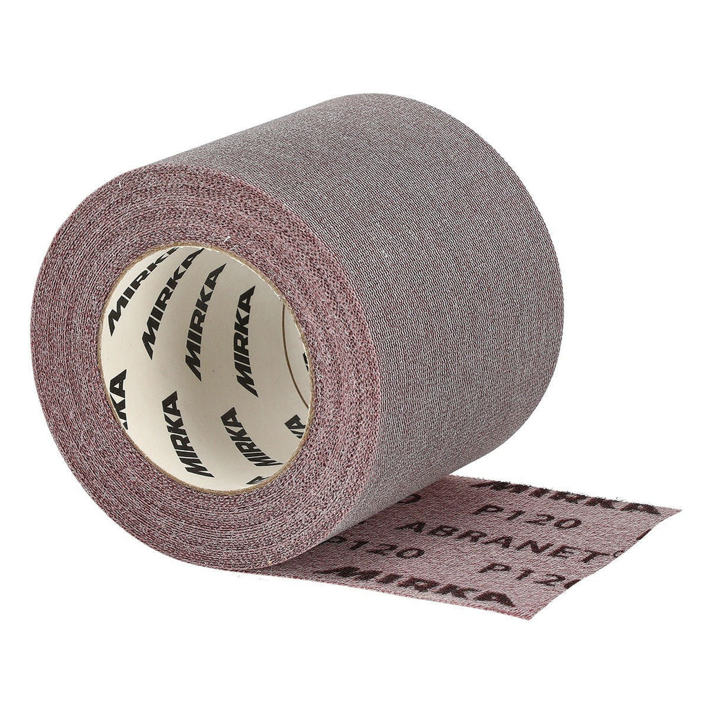 Mirka Abranet 4.5-in. x 32.8-ft. P80 Grip Sanding Roll for Dust-Free Sanding (9A-110-080)