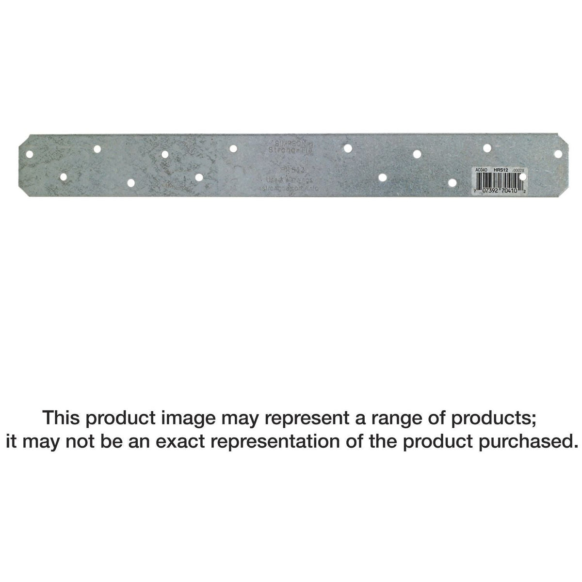 Simpson Strong-Tie HRS12 HRS 12-in. 12-Gauge Galvanized Heavy Strap Tie