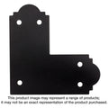 Simpson Strong-Tie APL6 Outdoor Accents Mission Collection ZMAX, Black Powder-Coated L Strap for 6x6