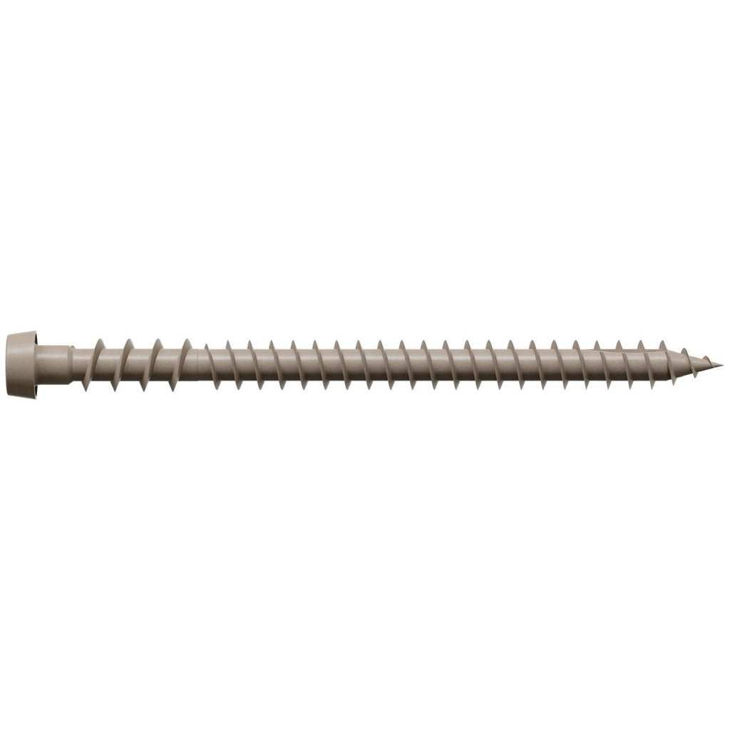 Simpson Strong-Tie DCU234GR01MB Deck-Drive DCU COMPOSITE Screw, #10 x 2-3/4-in. T20, Quik Guard, Gray 01, 1750-Pack