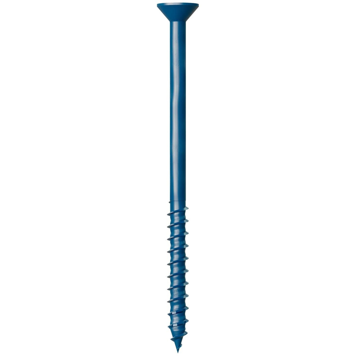Simpson Strong-Tie TNT25400TFC25 Titen Turbo, 1/4-in. x 4-in. 6-Lobe Flat-Head Concrete and Masonry Screw, Blue, 25-Pack