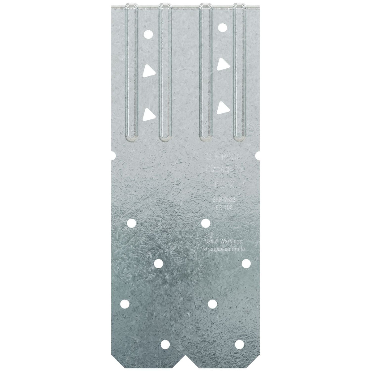 Simpson Strong-Tie DSPZ DSP 18-Gauge ZMAX Galvanized Double-Stud Plate Tie