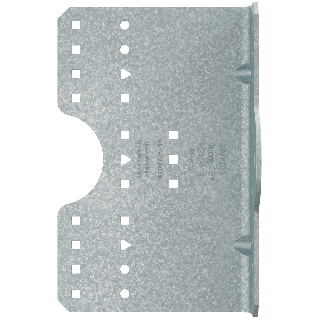 Simpson Strong-Tie MSSC6.25-R30 MSSC 6-1/4-in. 12-Gauge Galvanized Steel-Stud Clip, 30-Pack