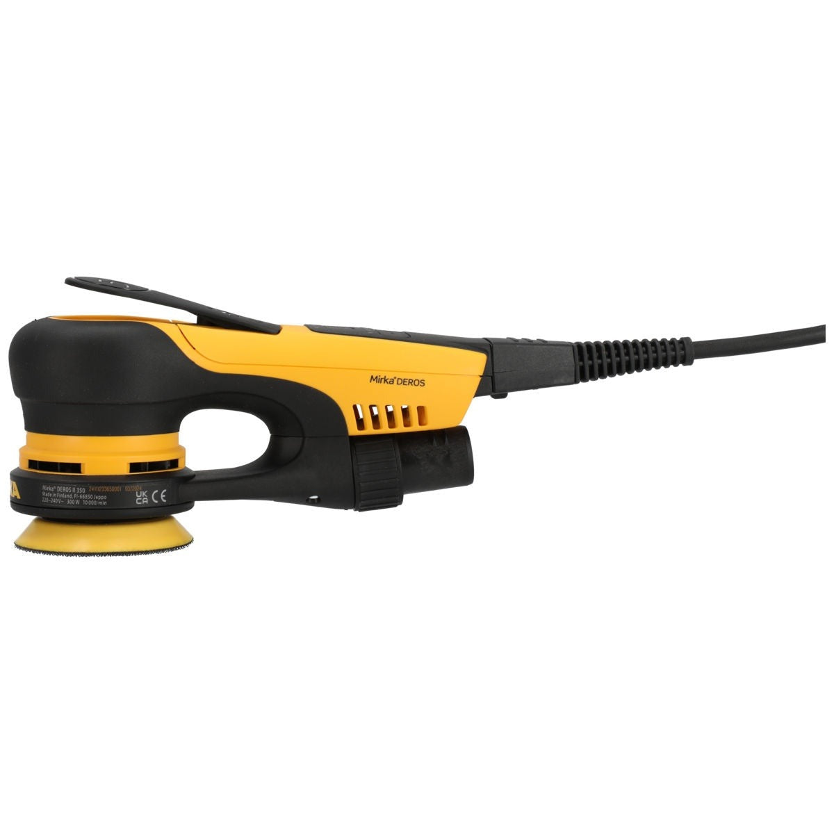 Mirka DEROS II 350X Corded 3-in. 5.0 mm Random Orbital Sander with Bluetooth Dust-Free Sanding (MID3504044US)