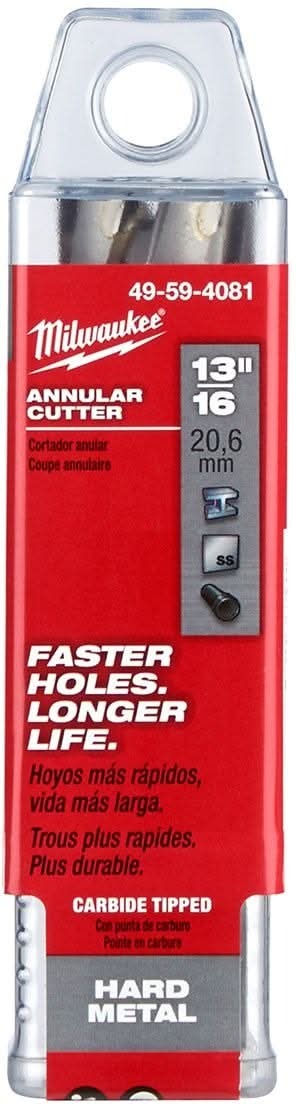 Milwaukee 49-59-4081 13/16-Inch TCT Annular Cutter 2-Inch Depth
