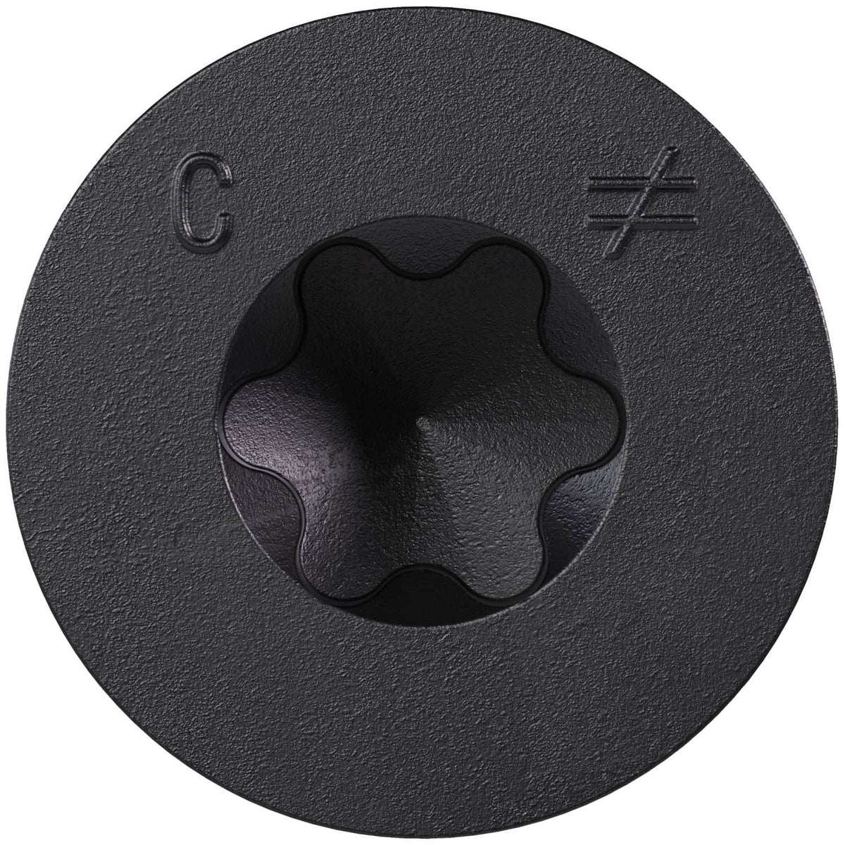 Simpson Strong-Tie TNTBL18234TF Titen Turbo, 3/16-in. x 2-3/4-in. 6-Lobe Flat-Head Concrete and Masonry Screw, Black, 100-Pack