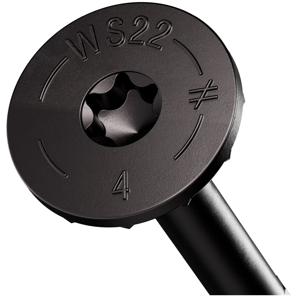 Simpson Strong-Tie SDWS22400DBB-R50 Strong-Drive SDWS TIMBER Screw (Exterior Grade), 0.220-in. x 4-in. T40, Black, 50-Pack