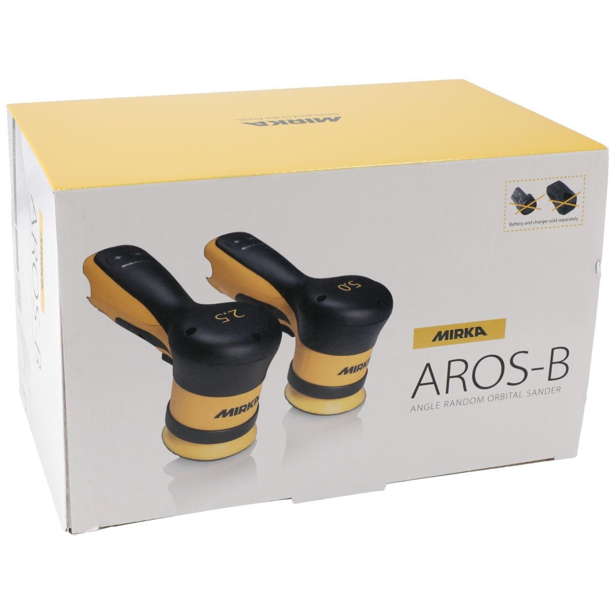 Mirka 12 V 3-in. 5 mm Cordless Random Orbital Sander, Tool Only (AROS350-B-NV)