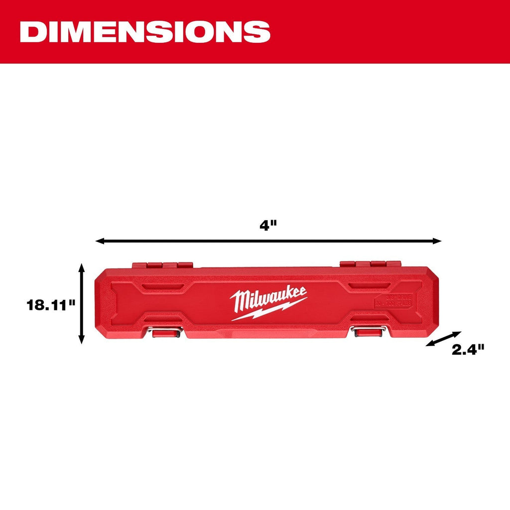 Milwaukee 48-22-9202 3/8-in. Drive Click Torque Wrench, 20-100 ft·lb