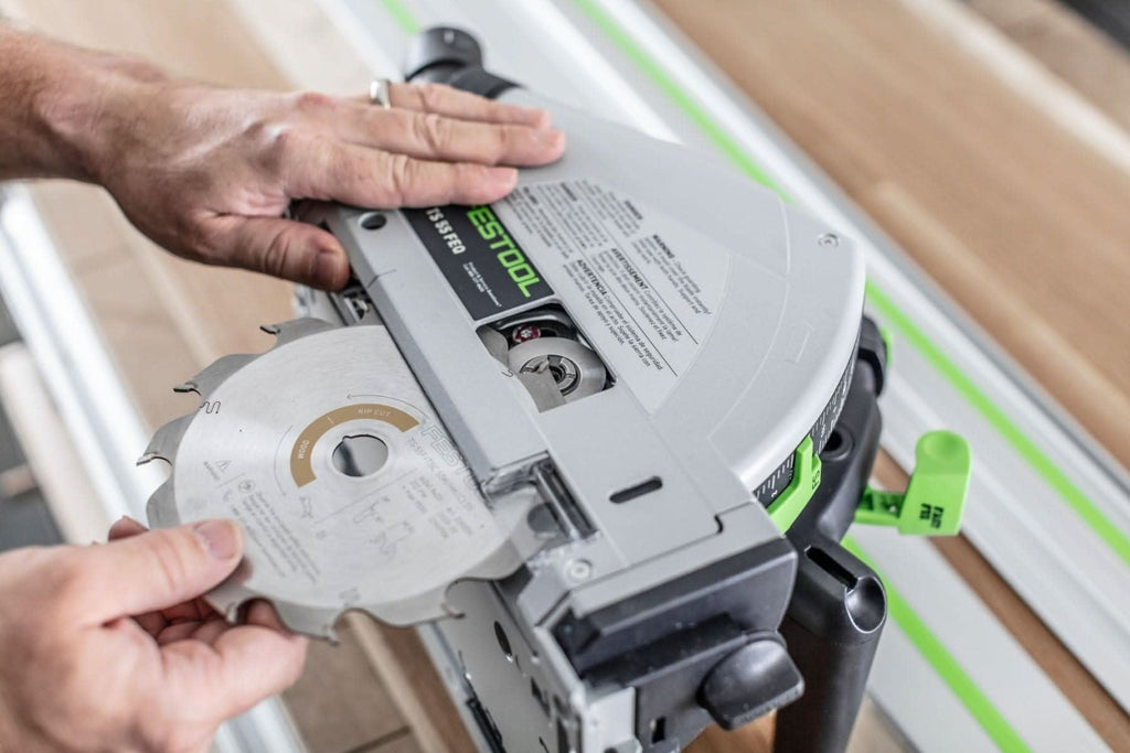 Festool 577014 TS 55 F Plunge Cut Track Saw with 55-in Guide Rail and Guide Rail Accessory Kit