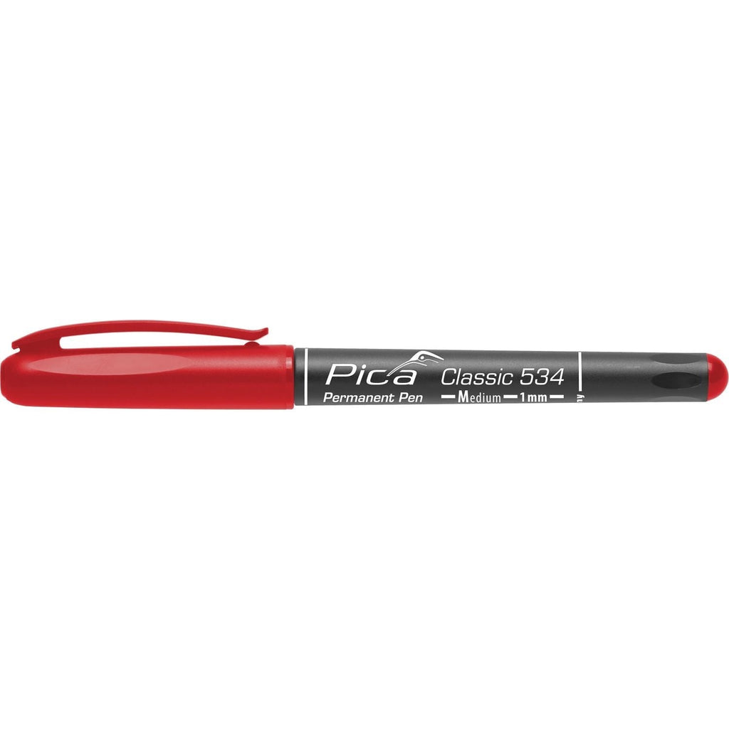 Pica 534/40 Red Permanent Pen, 1-Pack