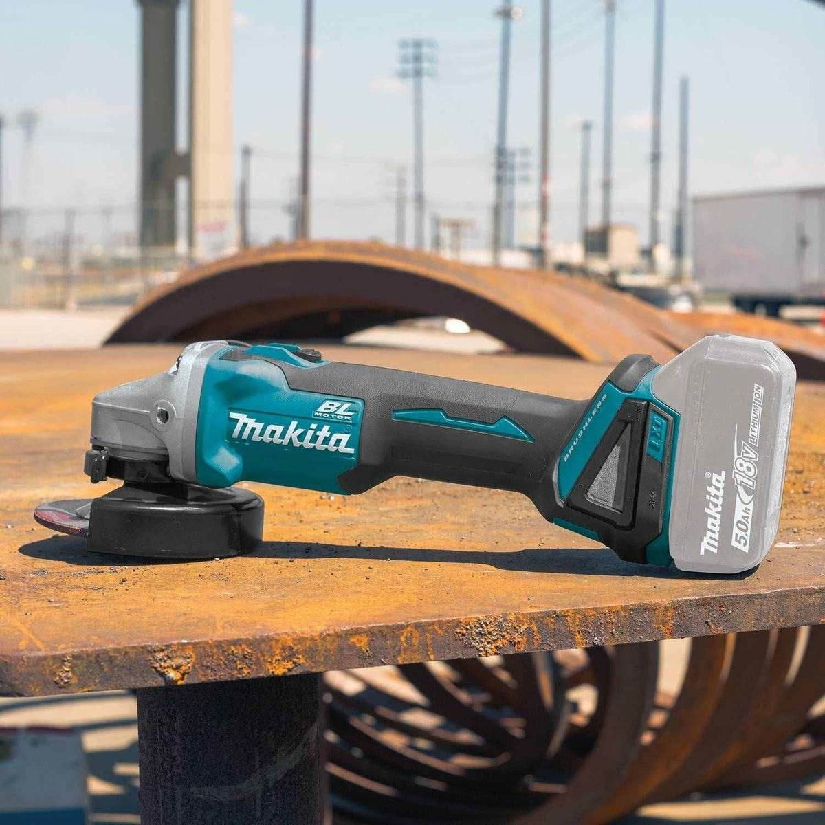 Makita XAG09Z 18V LXT Lithium-Ion Brushless Cordless 4-1/2"Â / 5" Cut-Off/Angle Grinder, with Electric Brake, Tool Only