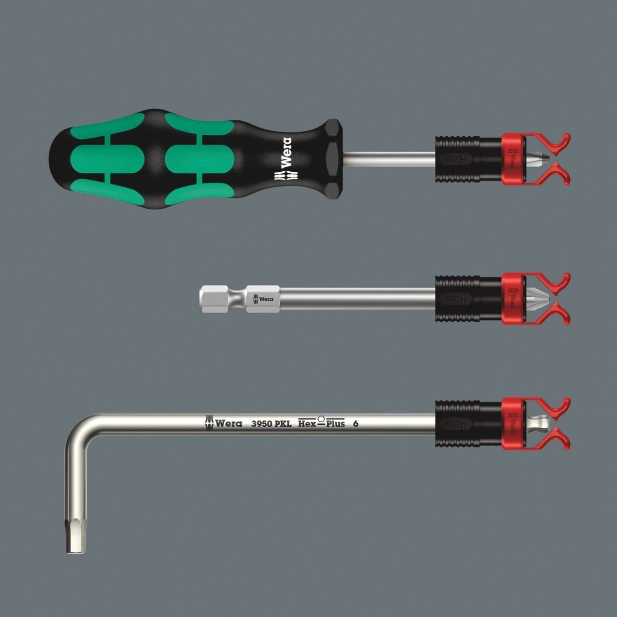 Wera 1441 SB Screw Gripper Attachment For Screwdriver Blades, Long Bit And L-Keys, With Holding Function For Screws, 4.5-6x41-mm.