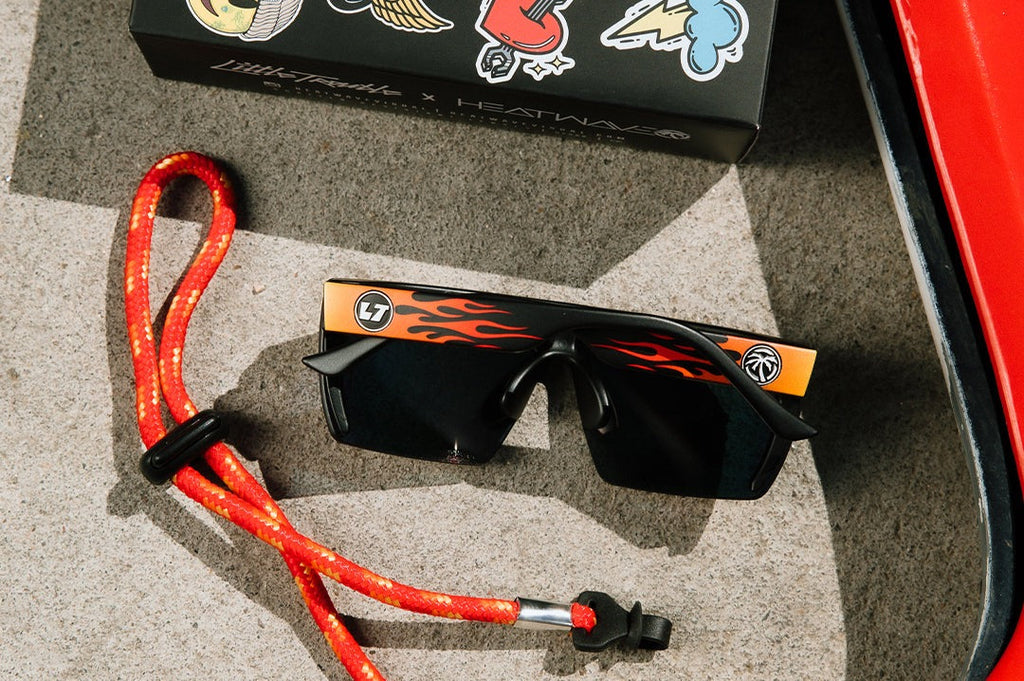 Heat Wave Kids Lazer Face Little Trouble X Heat Wave Flames Sunglasses