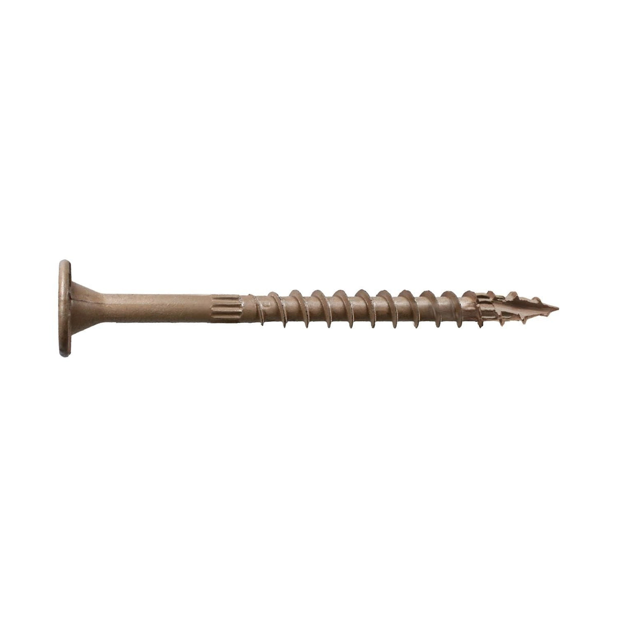 Simpson Strong-Tie Strong-Drive SDWS Timber Exterior Grade Screw, 0.220-in. x 4-in. T40, Tan, 250-Pack (SDWS22400DBMB)