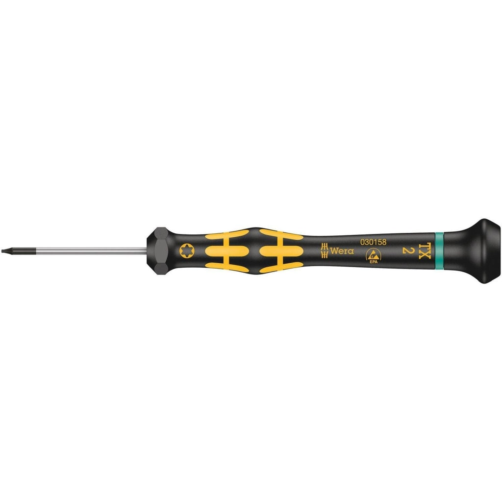 Wera 1567 Torx Esd Kraftform Micro Screwdriver For Torx Screws, Torx 2x40-mm.
