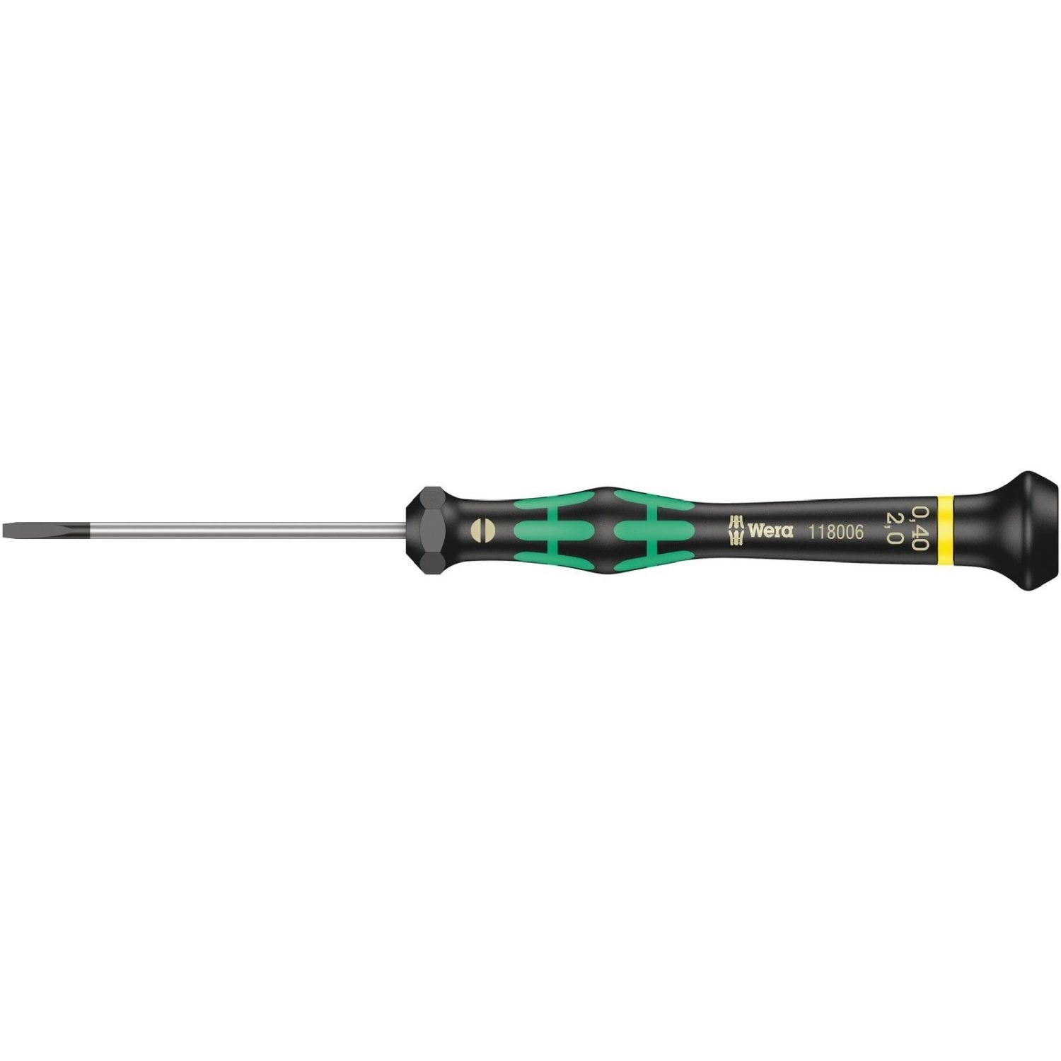 Wera 2035 Screwdriver For Slotted Screws For Electronic Applications, 0.40x2x60-mm.