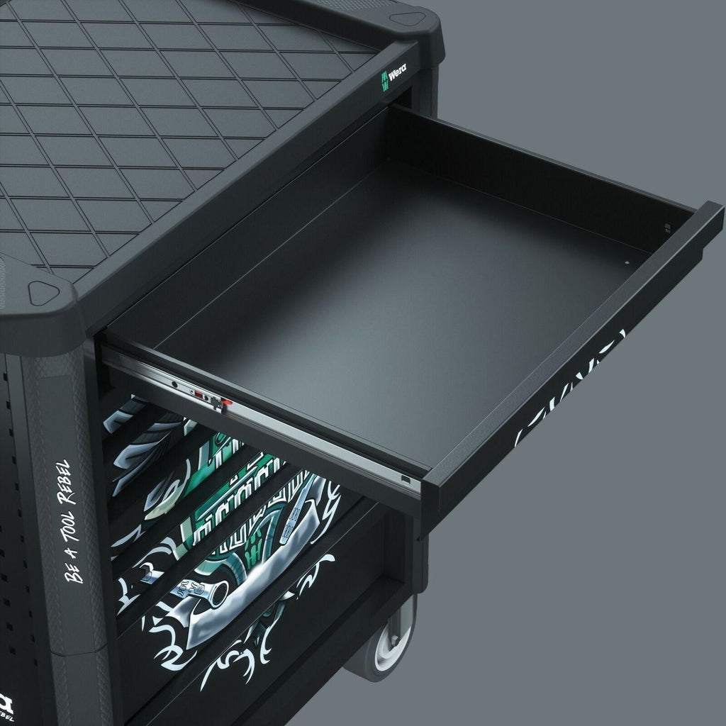 Wera 9700 Tool Rebel Roller Cabinet 1, 94-Pieces