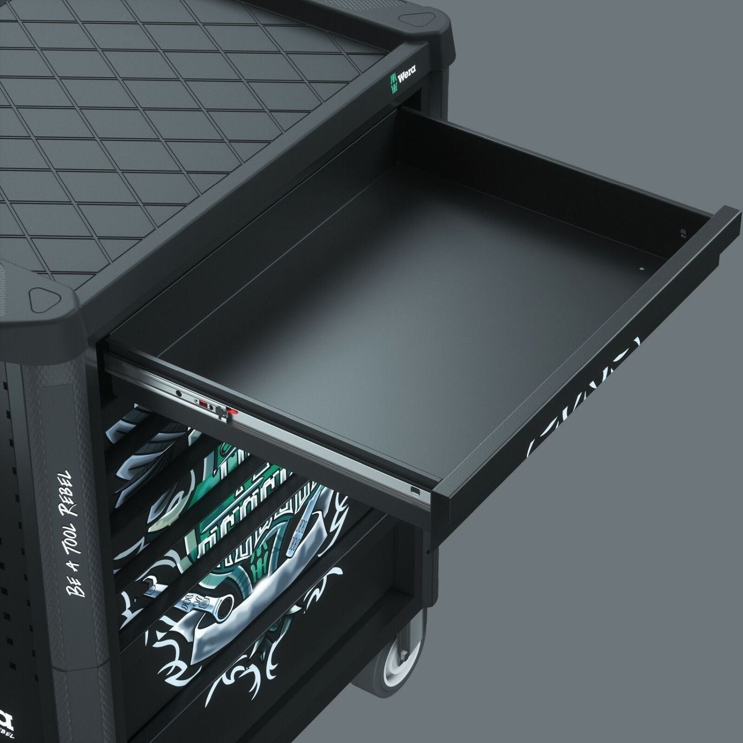 Wera 9700 Tool Rebel Roller Cabinet 1, 94-Pieces