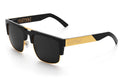 Heat Wave Interceptor Black/Gold Sunglasses