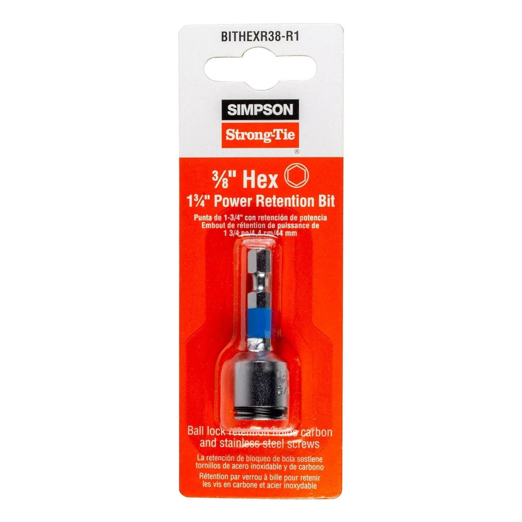 Simpson Strong-Tie BITHEXR38-R1 3/8-in. Hex-Drive 1-3/4-in. Power Bit
