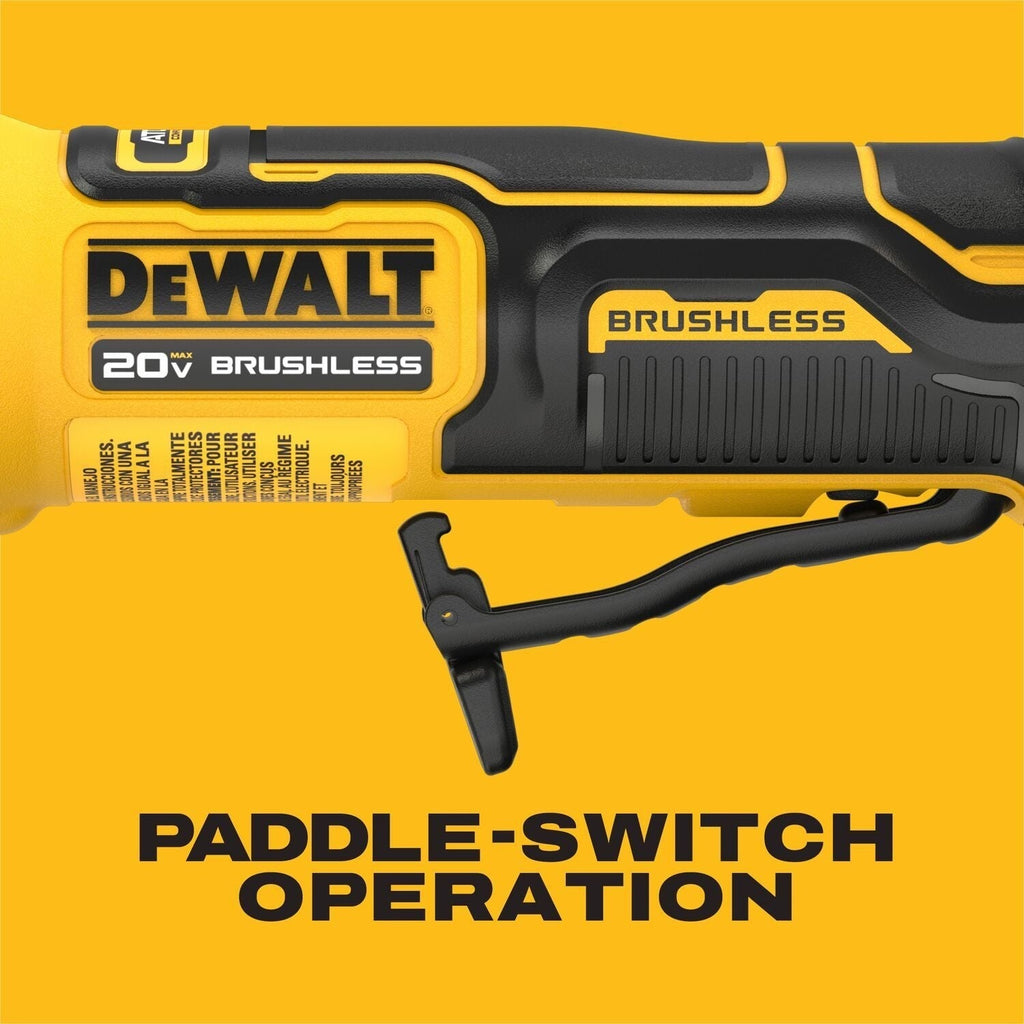 DeWALT DCG400BLR ATOMIC 20V MAX 4-in. Angle Grinder with Lanyard Ready Attachment Point, Tool Only