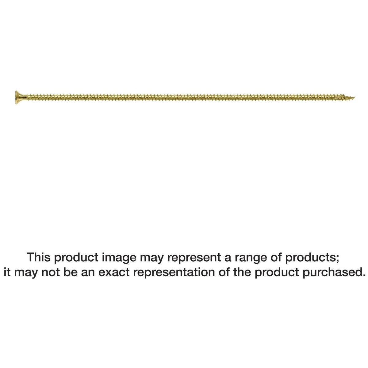 Simpson Strong-Tie SDCF271958 Strong-Drive SDCF TIMBER-CF Screw, 0.390-in. x 19-5/8-in. T50, Yellow Zinc, 100-Pack