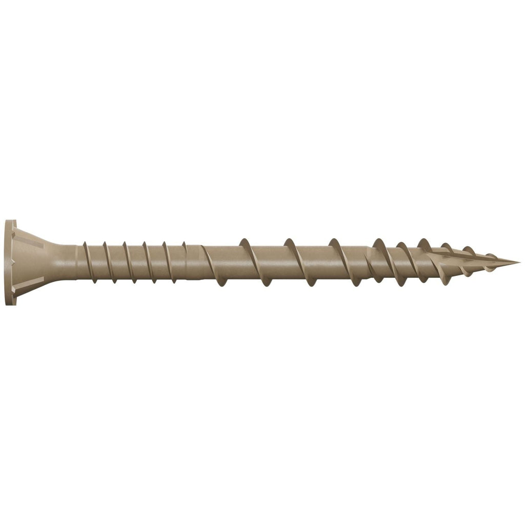 Simpson Strong-Tie Deck-Drive DSV Wood Collated Screw, #10 x 2-in. T25 6-Lobe, Tan, 1500-Pack (DSVT2S)
