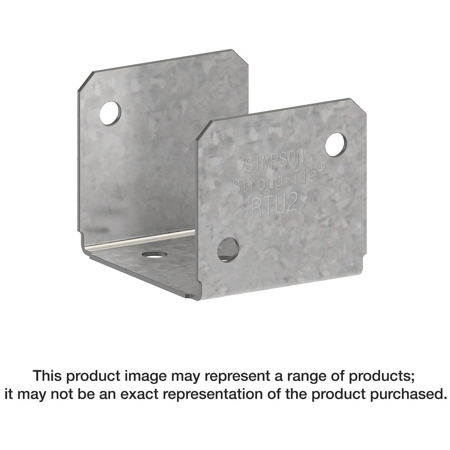 Simpson Strong-Tie RTU2 RTU 20-Gauge Galvanized Rigid Tie Connector for 2x Joist, 2x Post