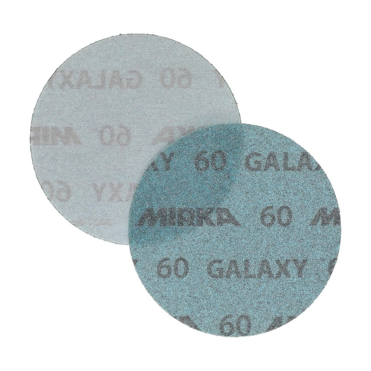 Mirka Galaxy 5-in. 60 Grit Hook and Loop Sanding Discs, 50-Pack, No-Hole Ceramic Abrasive for Random Orbital Sanders (FY-612-060)